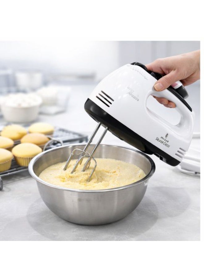 SILVER CREST Electric Hand Mixer with Multiple Speeds – Whisks and Dough Hooks for Baking and Mixing - Image 4